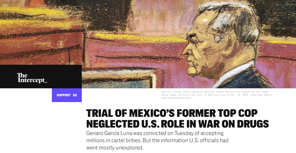 Media report on Genaro Garcia Luna